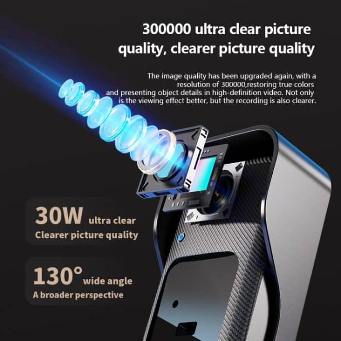 X6 Home Intelligente drahtlose Infrarot-Nachtsicht-Video-Türklingel mit 4,3-Zoll-Display, Black+64G, X6 – Bild 3