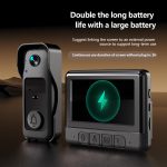 X6 Home Intelligente drahtlose Infrarot-Nachtsicht-Video-Türklingel mit 4,3-Zoll-Display, Black+64G, X6 – Bild 8