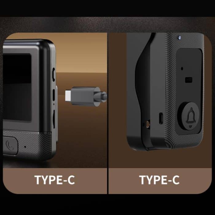 X6 Home Intelligente drahtlose Infrarot-Nachtsicht-Video-Türklingel mit 4,3-Zoll-Display, Black+64G, X6 – Bild 9