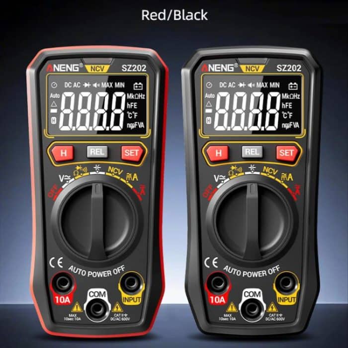 ANENG High-precision Maintenance Multi-function Digital Display Multimeter, SZ202 Red, SZ202 Black – Bild 2