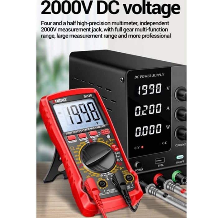 ANENG 2000V High Voltage High Precision Photovoltaic Digital Multimeter, SZ28 Red, SZ28 Black – Bild 6