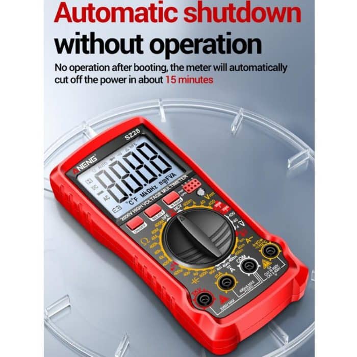 ANENG 2000V High Voltage High Precision Photovoltaic Digital Multimeter, SZ28 Red, SZ28 Black – Bild 10