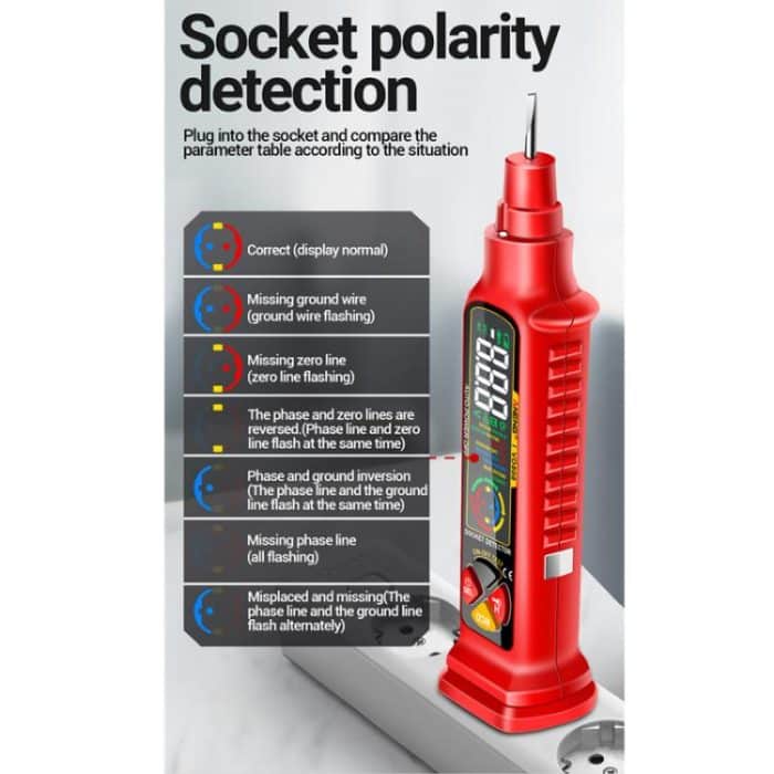 ANENG Multi-Function Power Socket Digital Phase Meter – Bild 9