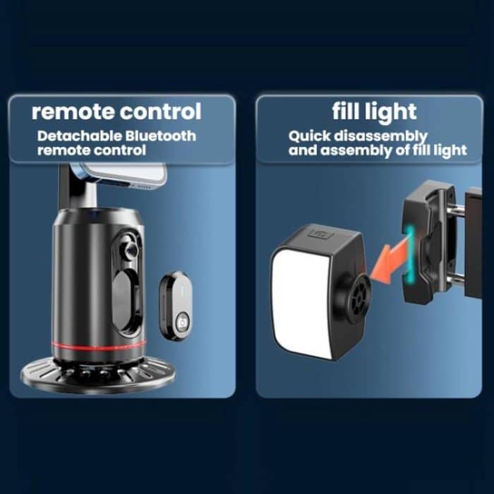 Smart AI Face Recognition Panoramic Tracking Anti-Shake Mobile Phone Gimbal – Bild 3