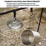 3000ml 16cm Heightened Outdoor Pots 304 Stainless Steel Outdoor Cooking Kettles, CLS Handle, CLS Dual-ear – Bild 8