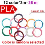 PLA 3D Printer Filament 1.75mm Multicolor Filament Bundle for 3D Pen & Crafting, 36m 12 Colors x 3m, 60m 20 Colors x 3m, 90m 30 Colors x 3m, 50m 10 Colors x 5m, 75m 15 Colors x 5m, 100m 20 Colors x 5m, 150m 30 Colors x 5m, 100m 10 Colors x 10m...