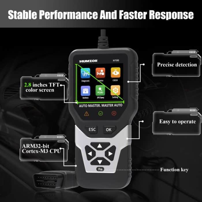 HUMZOR 24V Handheld Heavy Truck Self-selected Fault Detector, H100 – Bild 4