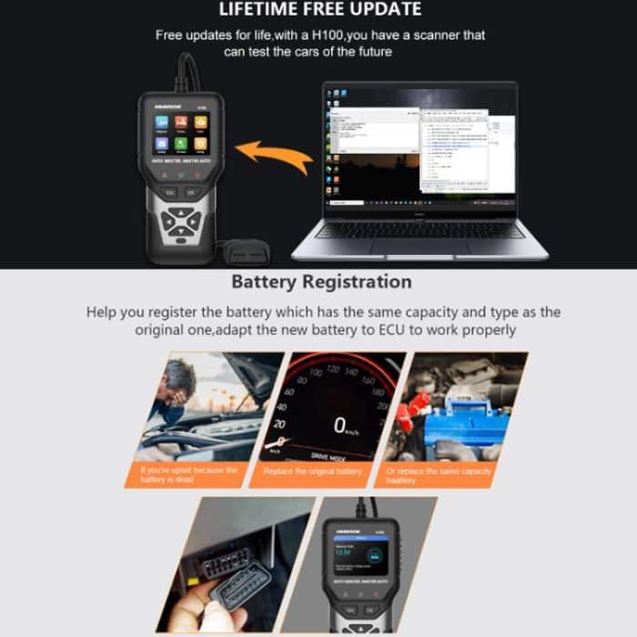 HUMZOR 24V Handheld Heavy Truck Self-selected Fault Detector, H100 – Bild 7