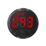 LED Digital Display Circular Voltage Meter, Red DC 7-120V, Green DC 7-120V, Blue DC 7-120V, White DC 7-120V, Red AC 65-265V, Green AC 65-265V, Blue AC 65-265V, White AC 65-265V