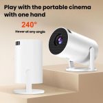 HY200 Home 1080P Projector Mini HD Smart WiFi Projector, US Plug, EU Plug, UK Plug, AU Plug – Bild 2