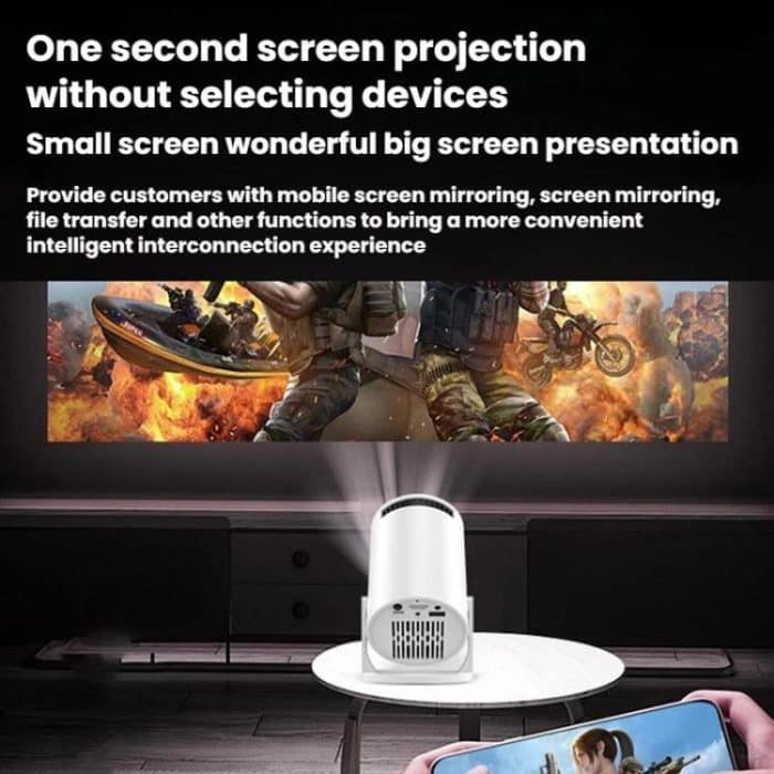 HY200 Home 1080P Projector Mini HD Smart WiFi Projector, US Plug, EU Plug, UK Plug, AU Plug – Bild 12