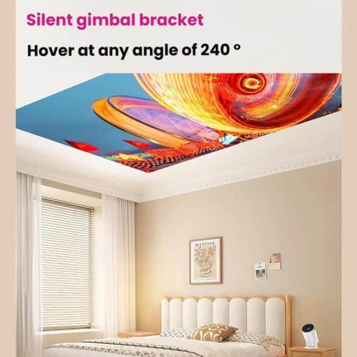 HY200 Home 1080P Projector Mini HD Smart WiFi Projector, US Plug, EU Plug, UK Plug, AU Plug – Bild 5