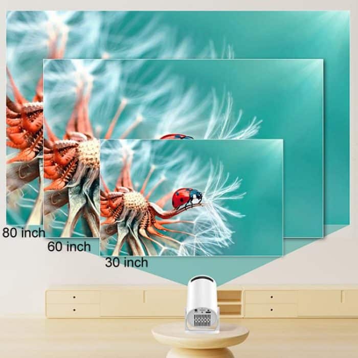 HY200 Home 1080P Projector Mini HD Smart WiFi Projector, US Plug, EU Plug, UK Plug, AU Plug – Bild 7