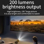 K300 Home 1080P Wireless Projector Mini 4K HD Smart Projector, US Plug, EU Plug, UK Plug, AU Plug – Bild 7