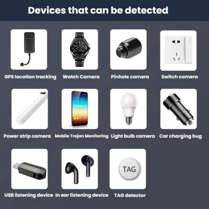 WT16 Hotel Hidden Camera Detector TAG Location Finder, WT16 – Bild 11