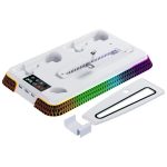 For PS5 Pro / PS5 Slim / PS5 Multifunctional Cooling Base With Dual Handle Charging Dock, YH66S Piano Style With Colorful Light White, YH66S Piano Style With Colorful Light Black, YH66 White, YH66 Black White, YH66 Black