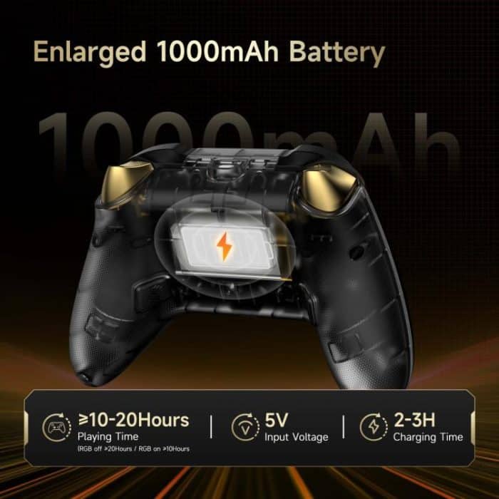 EasySMX D05 Tri-mode Wireless Gaming Controller for PC/Switch/Steam Deck/TV/Phone with Charging Dock – Bild 9