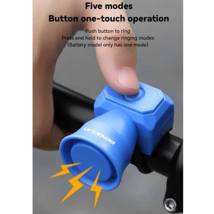 BENGGUO Bicycle Electronic Bell Mini Waterproof Cycling Equipment, Charging Black, Charging Red, Charging Blue, Battery Black, Battery Red, Battery Blue – Bild 5