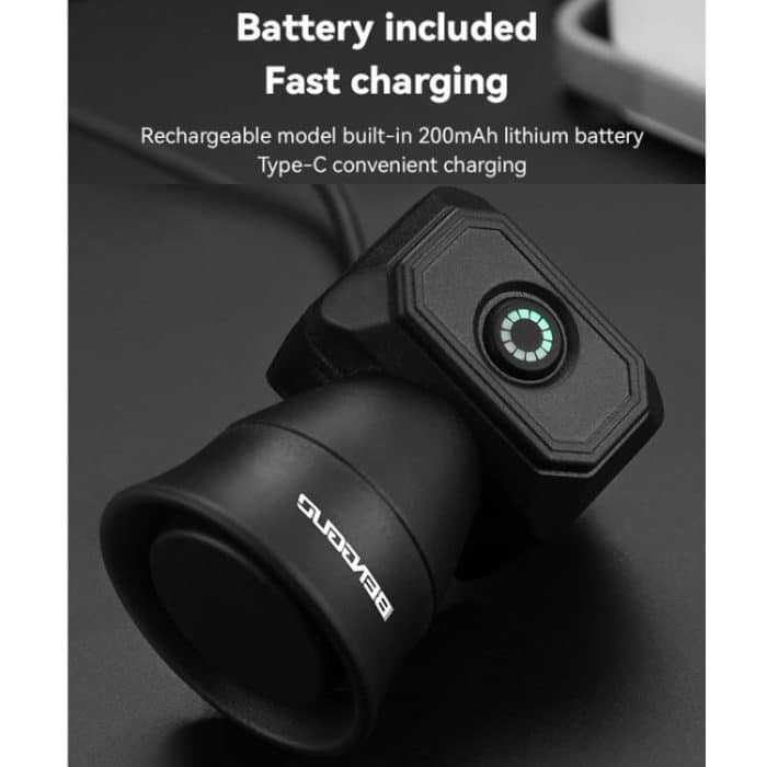 BENGGUO Bicycle Electronic Bell Mini Waterproof Cycling Equipment, Charging Black, Charging Red, Charging Blue, Battery Black, Battery Red, Battery Blue – Bild 8