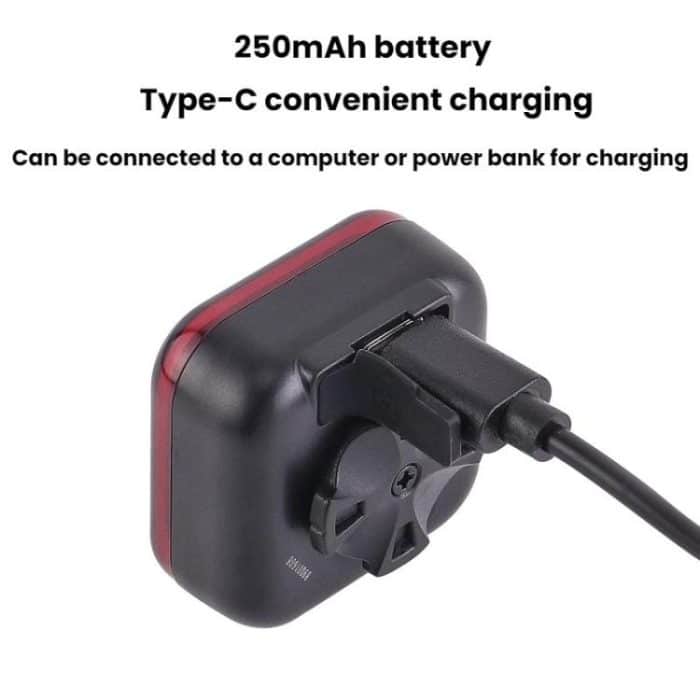 Bicycle Charging Taillights Smart Brake Sensing Taillights Night Riding Waterproof Warning Lights, Seat Cushion, Seat Post – Bild 7
