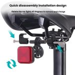 Bicycle Charging Taillights Smart Brake Sensing Taillights Night Riding Waterproof Warning Lights, Seat Cushion, Seat Post – Bild 8