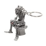 Auto Schlüsselringe Toilettenschädel Schlüsselbund Coole Geldbörse Tasche Dekor Schlüsselanhänger Gummi Mini Auto Schlüsselanhänger Auto Styling Interieur Zubehör