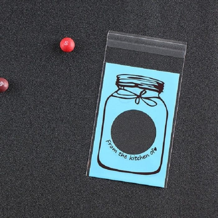 100 Stück/Set süße bunte Flaschenmuster Hochzeit Geburtstag Kekse Süßigkeiten Geschenkverpackungsbeutel – Bild 2