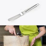 2 Stück Edelstahl-Cremespatel, Edelstahl-Glockenmesser, Kuchenspatel, Backschaber, Backwerkzeuge
