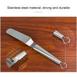 2 Stück Edelstahl-Cremespatel, Edelstahl-Glockenmesser, Kuchenspatel, Backschaber, Backwerkzeuge – Bild 4