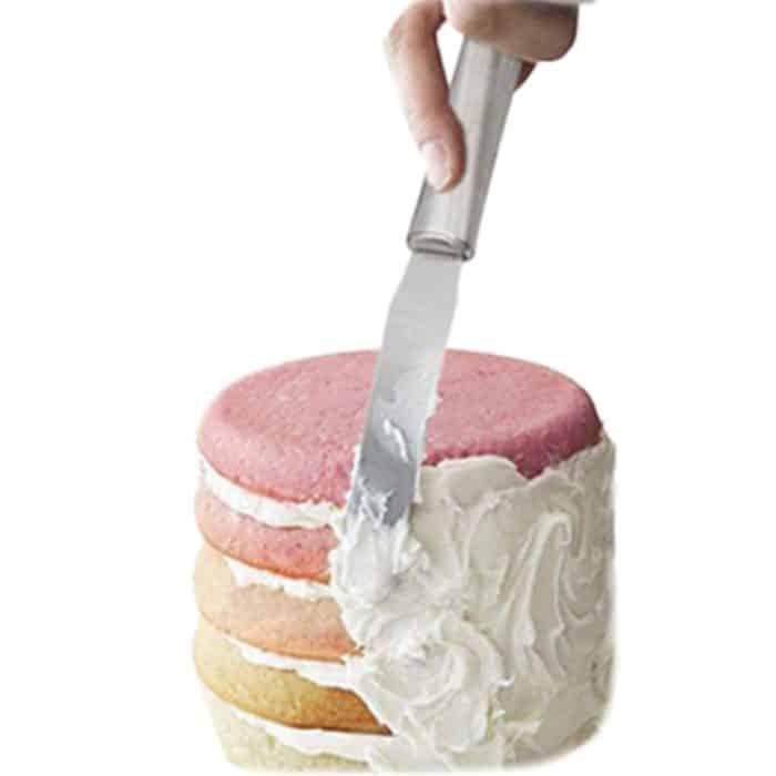 2 Stück Edelstahl-Cremespatel, Edelstahl-Glockenmesser, Kuchenspatel, Backschaber, Backwerkzeuge – Bild 8