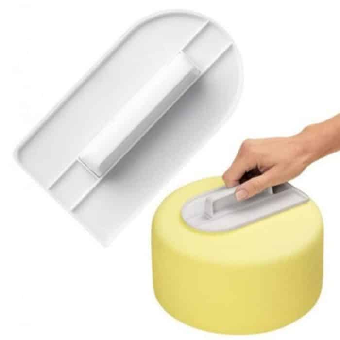 2 PCS Kuchen glatter Polierer Werkzeuge Kuchen Dekorationswerkzeuge glatter Fondant Sugarcraft Silikonform DIY Küche Backwerkzeug – Bild 1