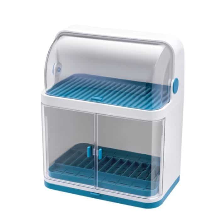 Geschirr-Aufbewahrungsbox, Abflussregal, Kunststoffschrank mit Deckel, Single Layer, Double Layer – Bild 1