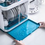 Geschirr-Aufbewahrungsbox, Abflussregal, Kunststoffschrank mit Deckel, Single Layer, Double Layer – Bild 4