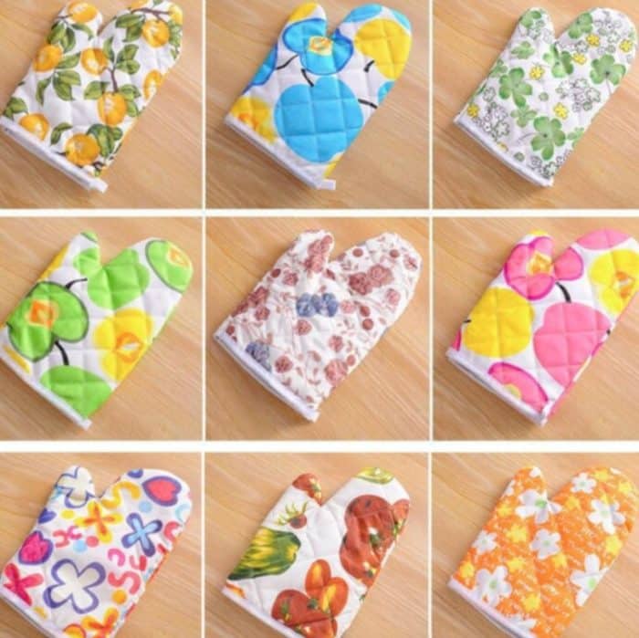 10 Stück Mikrowellen-Verbrühungsschutzhandschuhe, Haushaltsbackofen, hochtemperaturbeständige, isolierte Handschuhe, High Temperature Resistant Gloves – Bild 2