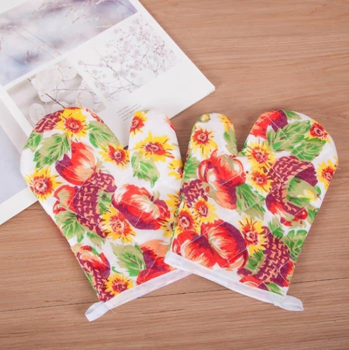 10 Stück Mikrowellen-Verbrühungsschutzhandschuhe, Haushaltsbackofen, hochtemperaturbeständige, isolierte Handschuhe, High Temperature Resistant Gloves – Bild 5