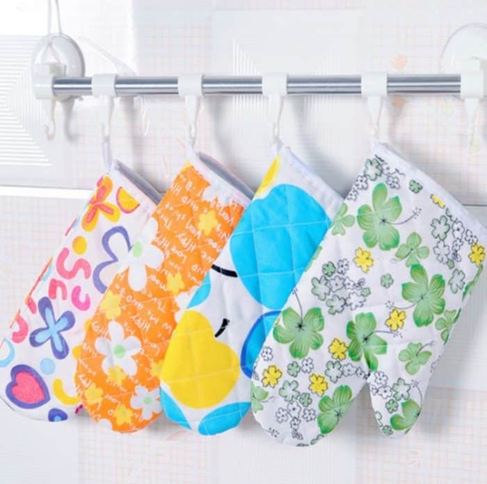 10 Stück Mikrowellen-Verbrühungsschutzhandschuhe, Haushaltsbackofen, hochtemperaturbeständige, isolierte Handschuhe, High Temperature Resistant Gloves – Bild 8