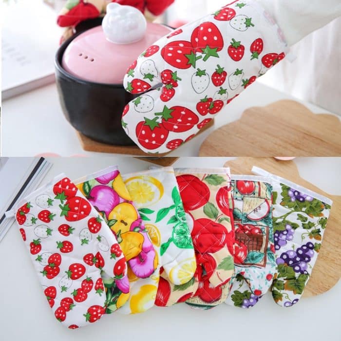 10 Stück verdickte Wärmeisolierung für Mikrowellenherde, spezielle rutschfeste Hochtemperatur-Backhandschuhe, High Temperature Baking Gloves – Bild 1