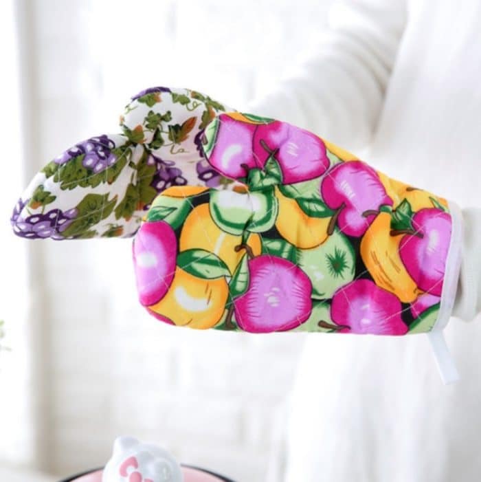 10 Stück verdickte Wärmeisolierung für Mikrowellenherde, spezielle rutschfeste Hochtemperatur-Backhandschuhe, High Temperature Baking Gloves – Bild 4