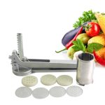 Haushalts-Edelstahl-Nudelmaschine, kleine manuelle Nudelmaschine, Multifunktions-Nudelmaschine, Noodle Machine + 7 PCS Mould – Bild 7