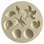 2 PCS Marine Element Form Sea Star Conch Shell Modell Silikon Kuchen Fondant Werkzeug, Cake Fondant Tool – Bild 2