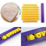 Englisches alphanumerisches Symbol-Siegel-Keksform-Set mit beweglicher Kuchenform – Bild 2