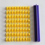 Englisches alphanumerisches Symbol-Siegel-Keksform-Set mit beweglicher Kuchenform – Bild 4