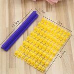 Englisches alphanumerisches Symbol-Siegel-Keksform-Set mit beweglicher Kuchenform – Bild 5