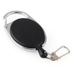 Outdoor Teleskopdrahtseil Schlüsselring Einbrecher Schlüsselbund EDC Retractable Chain Return Schlüsselringhalter – Bild 2