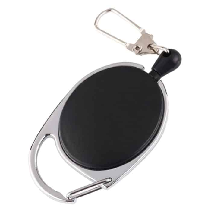 Outdoor Teleskopdrahtseil Schlüsselring Einbrecher Schlüsselbund EDC Retractable Chain Return Schlüsselringhalter – Bild 3