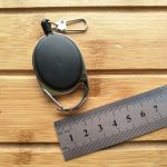 Outdoor Teleskopdrahtseil Schlüsselring Einbrecher Schlüsselbund EDC Retractable Chain Return Schlüsselringhalter – Bild 5