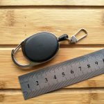 Outdoor Teleskopdrahtseil Schlüsselring Einbrecher Schlüsselbund EDC Retractable Chain Return Schlüsselringhalter – Bild 6