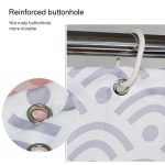 Geometrischer Duschvorhang, wasserdichter Bad-Badezimmer-Vorhang, With 80 x Height 180cm, With 120 x Height 180cm, With 150 x Height 180cm, With 180 x Height180cm, With 180 x Height200cm, With 200 x Height 200cm, With 240 x Height200cm... – Bild 5