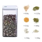 Haushalts-Grobkorn-transparentes versiegeltes Glas, Lebensmittelqualität, Vorratsglas, Trockenfrüchte-Snack-Vorratsglas mit Deckel, 700ml, 1100ml, 1500ml – Bild 3