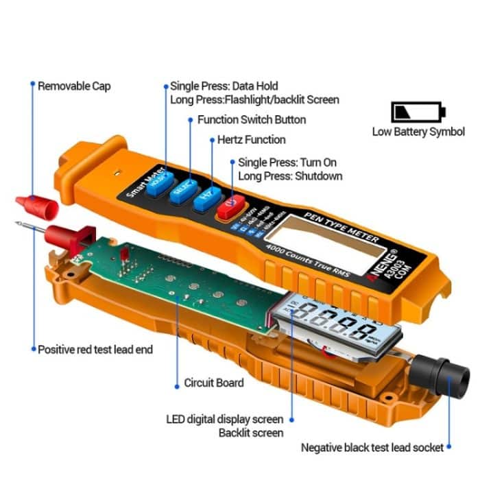 ANENG A3003 Hochpräzises Multifunktions-Smart-Multimeter in Stiftform, A3003 – Bild 4
